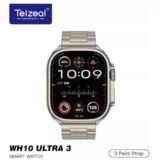 ساعة Telzeal WH10 Ultra 3 الذكية – شاشة كبيرة ومزايا متكاملة للصحة والرياضة