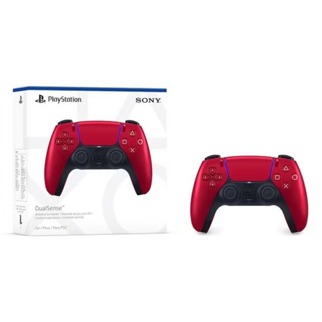 ذراع التحكم اللاسلكية DualSense™ لجهاز PlayStation® 5 – إصدار Volcanic Red (الأحمر البركاني)